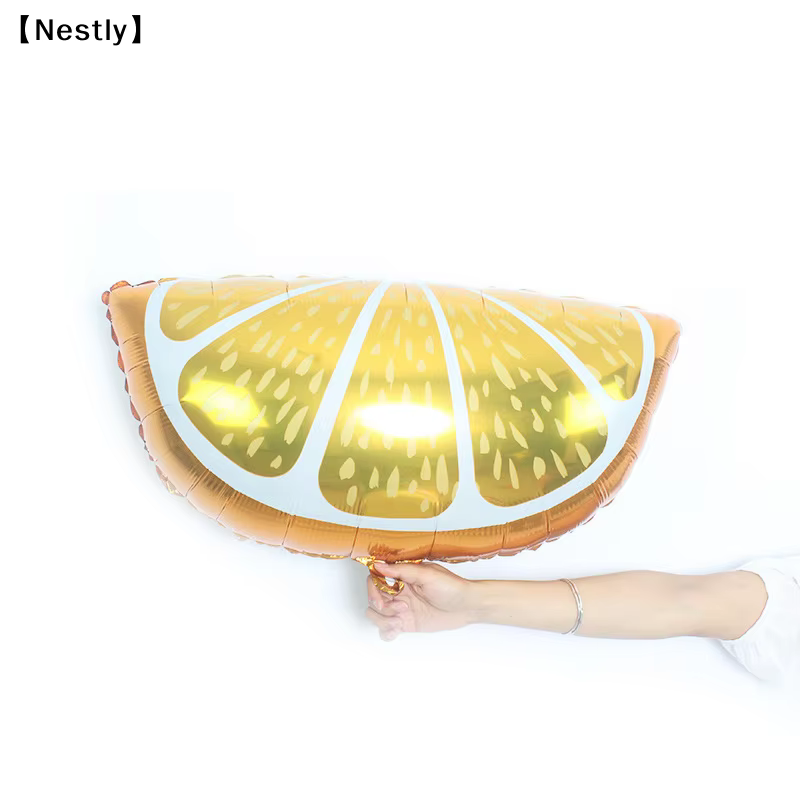 1 ballon en forme de fruit tropical, citron, orange, ananas, décoration en film d'aluminium, pour bébé〔Nest〕