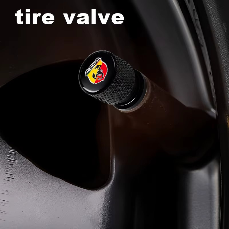 Capuchons de valve de pneu de voiture, couvre-tiges d'air, accessoires pour Abarth FIAT Punto 500 Tipo Stilo Palio Bravo Doblo Panda Ducato