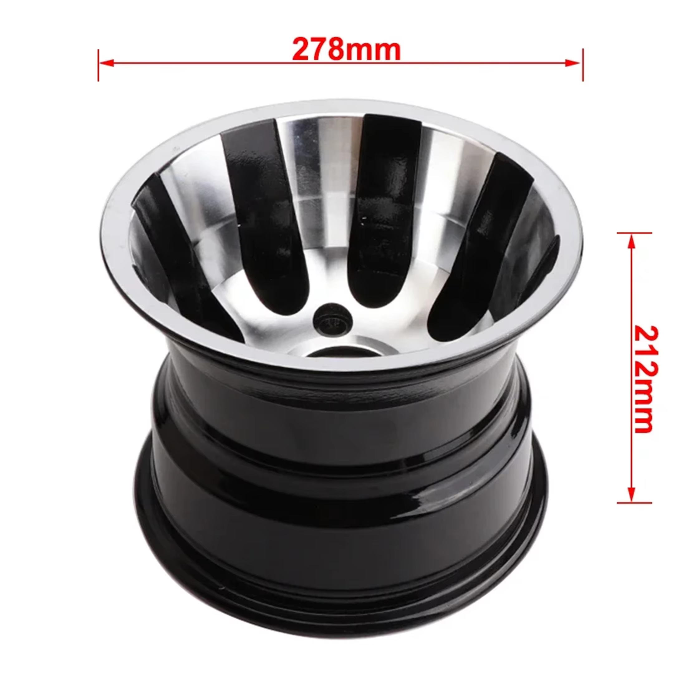 Nouveau moyeu de roue en aluminium de 10 pouces, adapté aux moyeux de roue de kart ATV à quatre roues 22X10-10 23x7-10 de 10 pouces