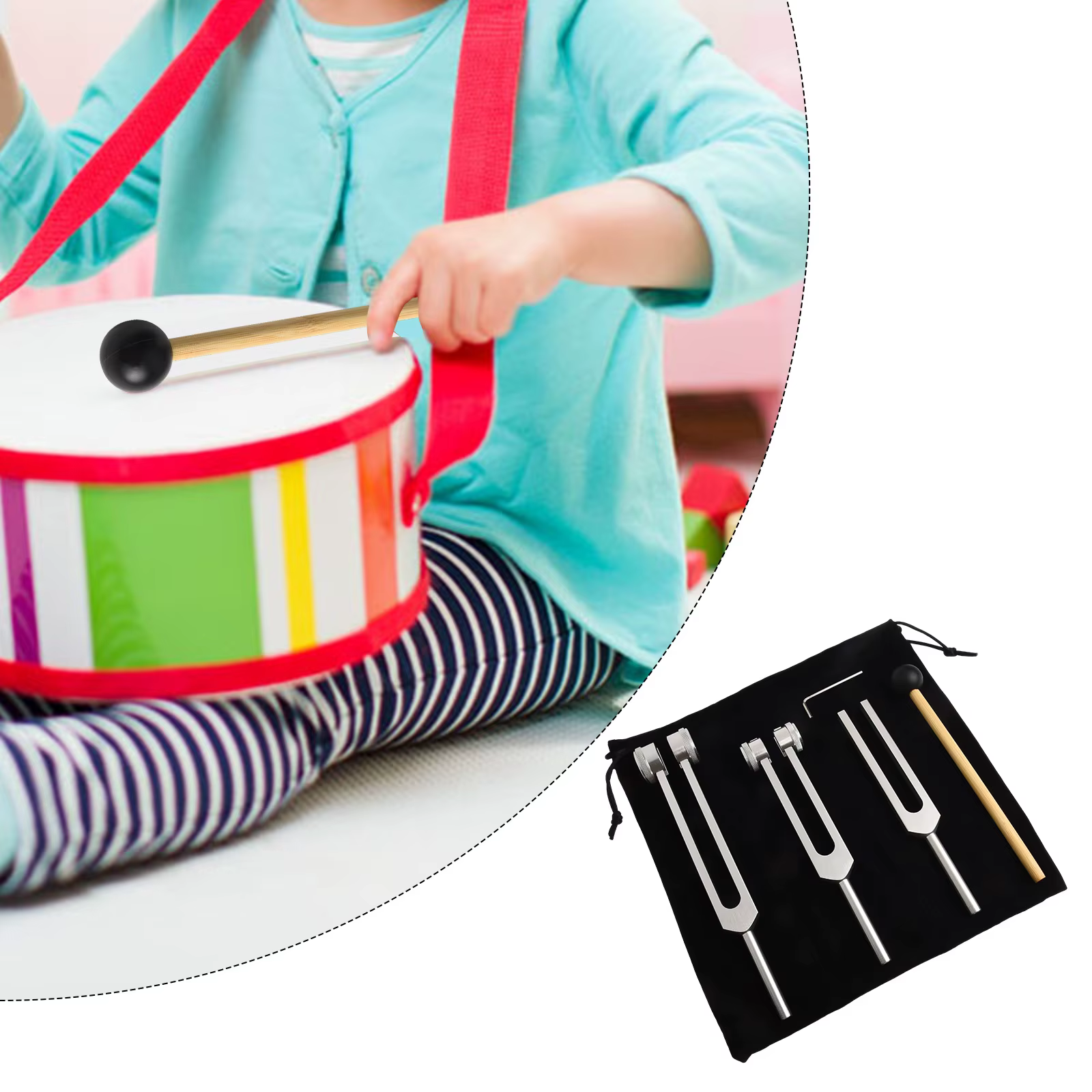 Ensemble de diapasons pour la musique