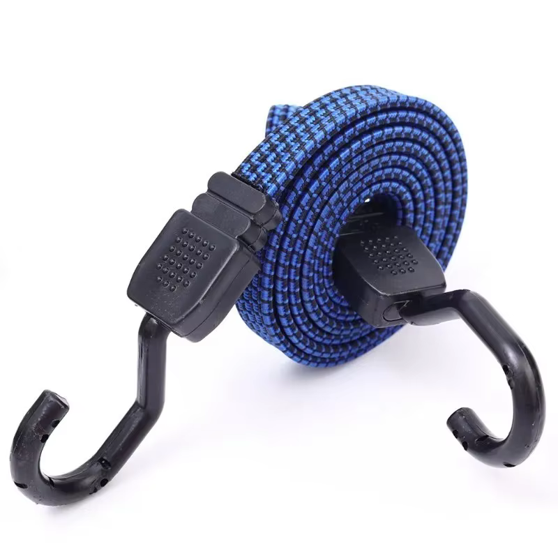 Sangle de bagage élastique en caoutchouc, 5 tailles, bande en caoutchouc, corde de transport de voiture, crochet de sangle fixe, accessoires automobiles