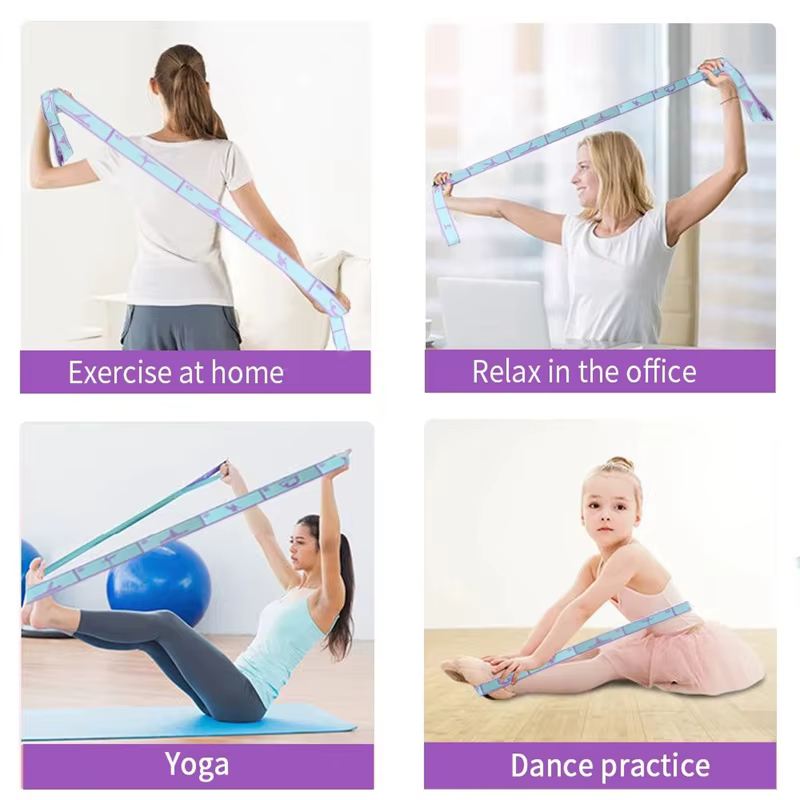 Bande élastique de résistance de Yoga