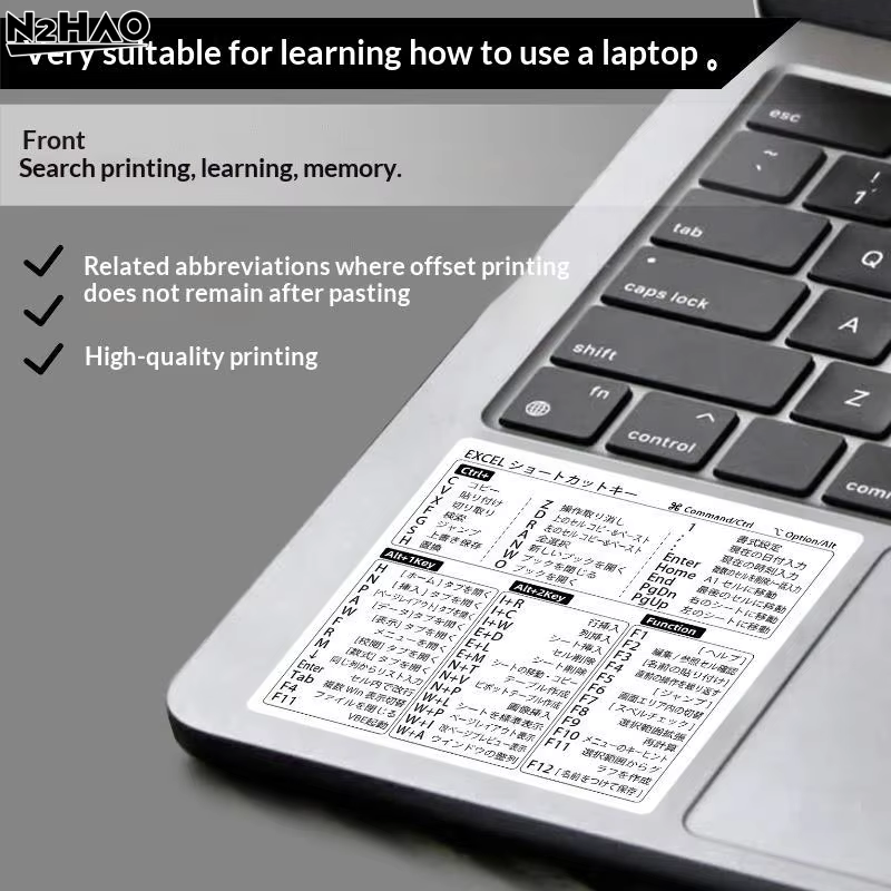 Nouveaux autocollants de raccourcis en japonais pour Windows Excel, pour le travail quotidien au bureau