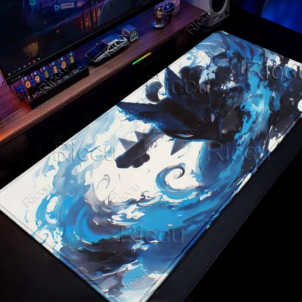 Tapis de souris de jeu Pokemon, grand tapis de clavier, accessoires de jeu XXL, tapis de souris pour gamer, Charizard, Eevee, Gengar, Lucario, tapis de souris PC Anime
