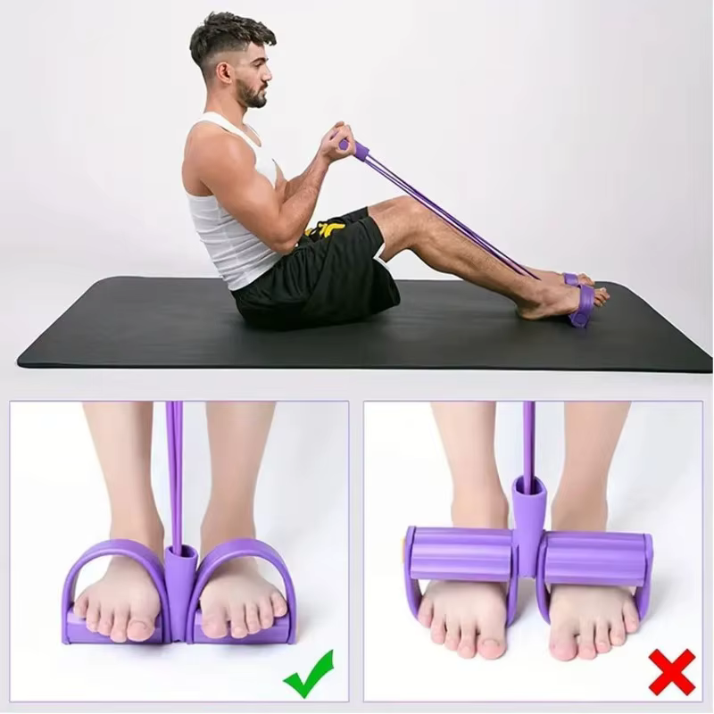 Bande d'exercice de Yoga à 6 tubes