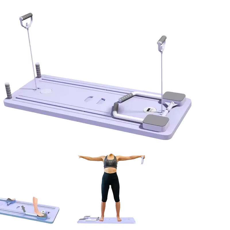 Planche de Pilates professionnelle portable et pliable 5-en-1 pour exercices abdominaux