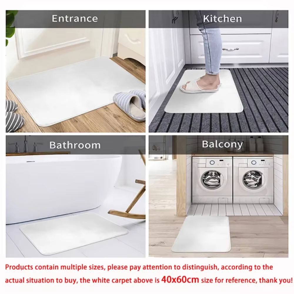 Tapis de porte en fibre de coco avec bulle de discours « Bienvenue » pour salon, cuisine, entrée intérieure, lavable, décoration mignonne de chien, non en fibre de coco