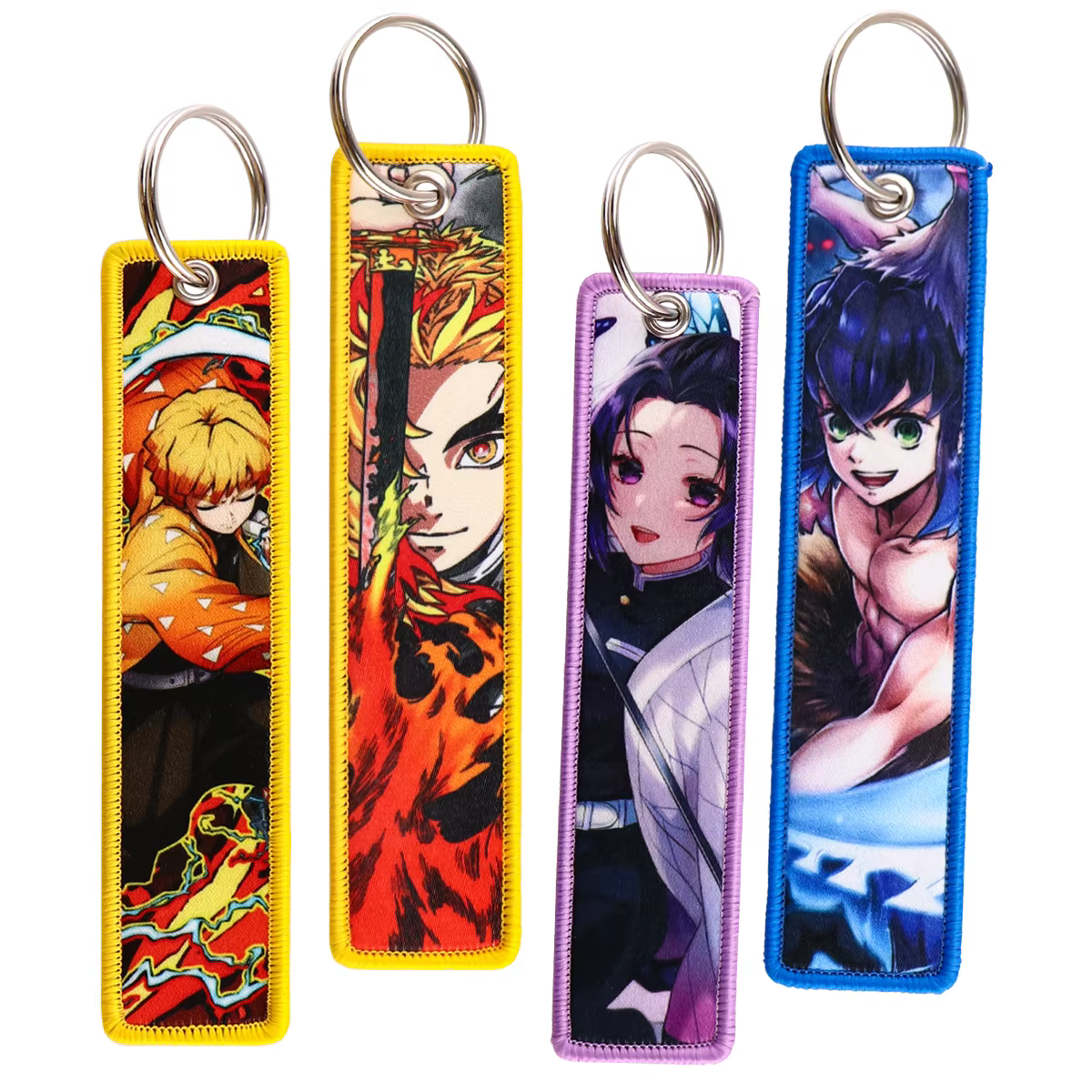 Porte-clés de personnages d'anime classique, porte-clés de broderie de manga, porte-clés pour voiture, accessoires de cosplay de Hurcycles, cadeaux de jouets