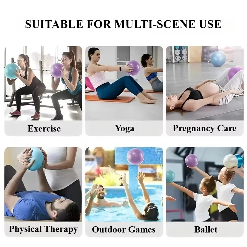 Yoga Pilates balle antidéflagrante exercice gymnastique Fitness équilibre gymnase noyau entraînement en salle Mini balles petite thérapie améliore