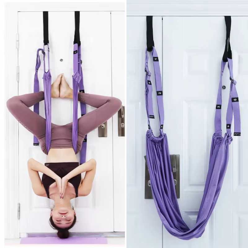 Sangle de Yoga Aérienne Réglable artificiel astique pour Porte Manquée