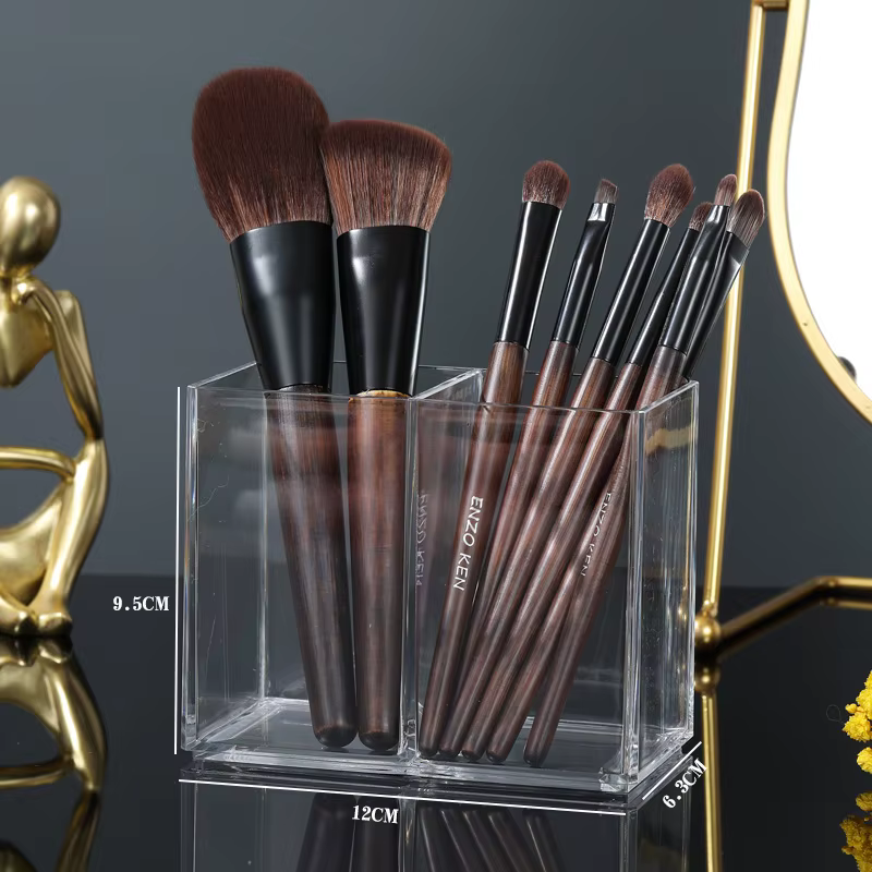 Rouge à lèvres Transparent maquillage cosmétique acrylique pinceau de maquillage outil boîte de rangement étui porte-brosse de maquillage organisateur de Table outil de maquillage
