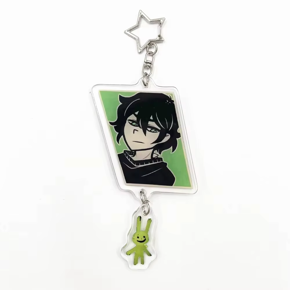 Jeu le cercueil d'Andy et Leyley Cosplay porte-clés acrylique porte-clés double face Couple Figure pendentif sac accessoires