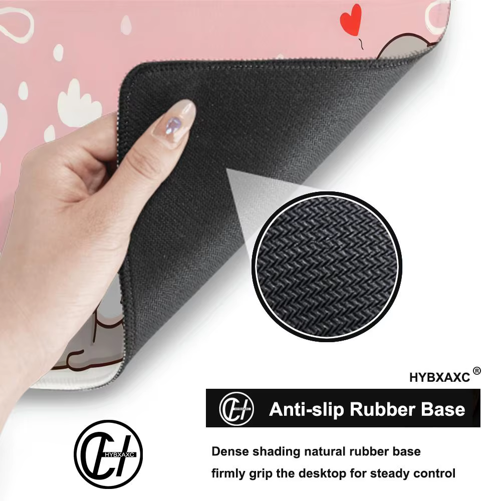 Tapis de souris XXL Kawaii pour jeux vidéo 900x400x3MM, tapis de souris rose, cadeau animalier, accessoires de bureau personnalisés pour ordinateur portable, ordinateur PC