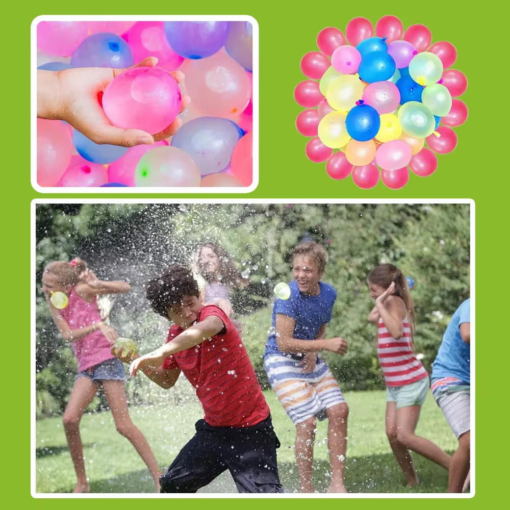 111 Pièces de Balles d'Eau Amusantes pour l'Été, Fêtes à la Piscine, Plage, Extérieur, à Remplissage Rapide, Jouets Aquatiques