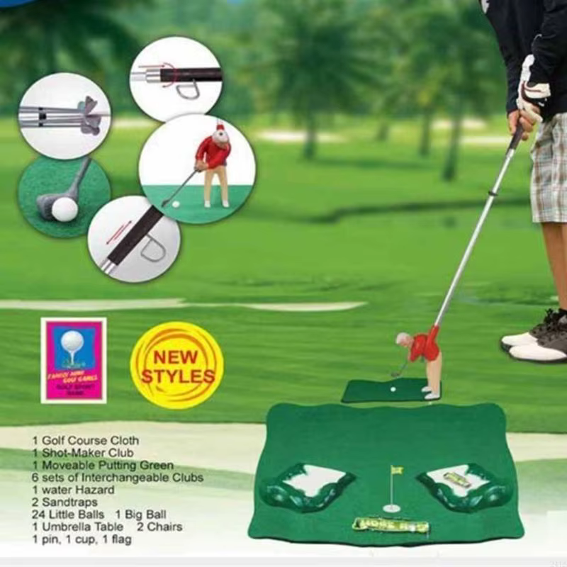 Minitype parcours Golf intérieur, cadeau pour enfants, jeu Golf amusant, ensemble d'accessoires Golf