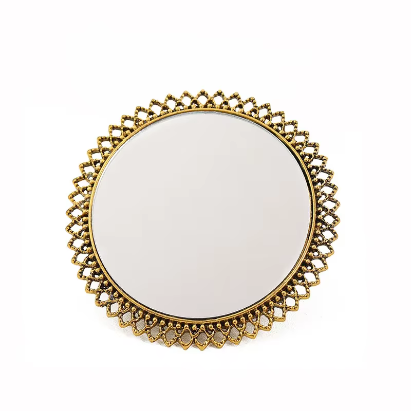 Bague miroir exagérée de Style cour rétro indien, mode créative, accessoire de bijoux de personnalité Unique de la chine continentale