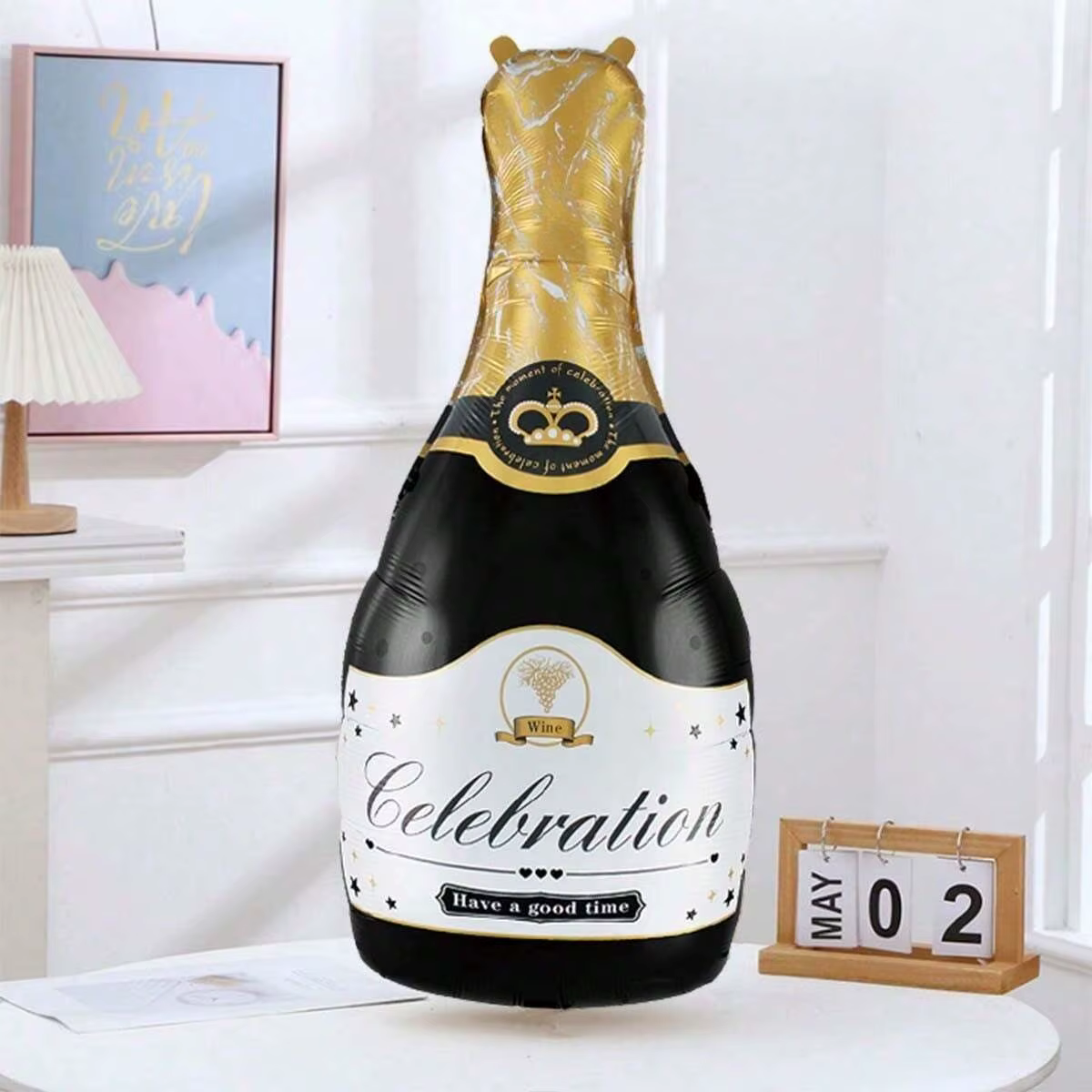 Ballon en Film d'aluminium Champagne, 1 pièce, grande fête d'anniversaire, mariage, Arrangement de décoration, verre à vin, feuille de Ballon en aluminium