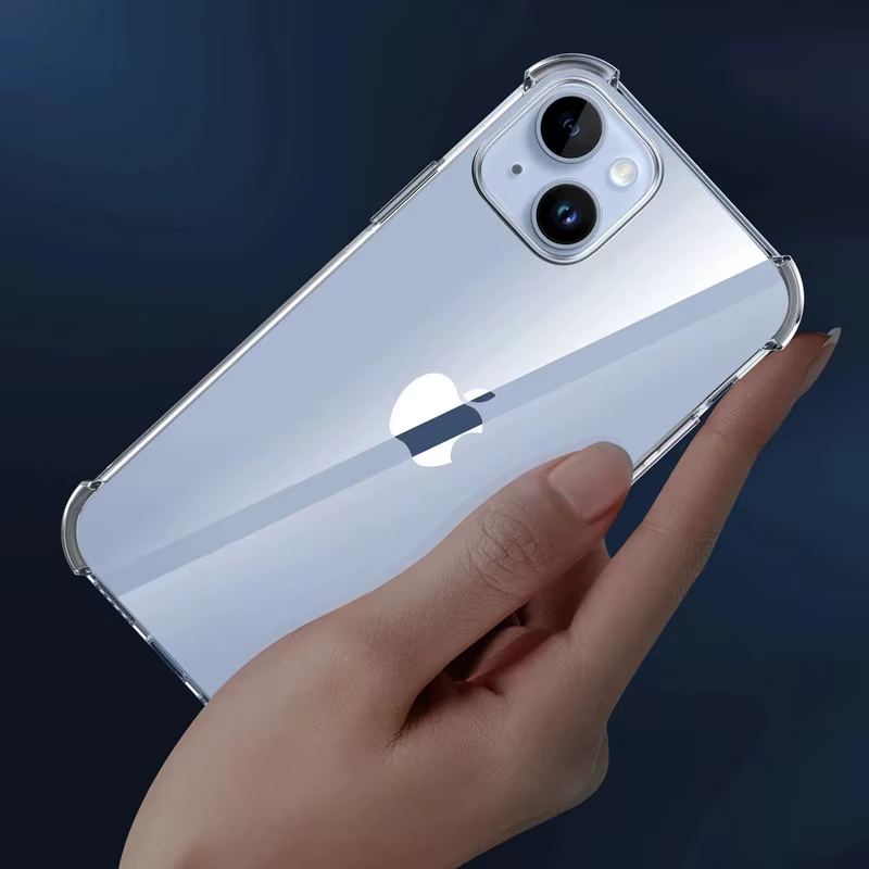 Coque de téléphone transparente antichoc pour iPhone 15 14 11 13 12 Pro Max 7 8 Plus X XR XS, Protection en Silicone souple, accessoires transparents