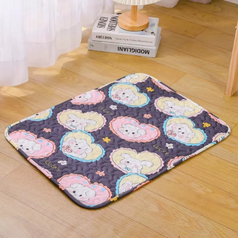 Tapis de pipi lavable pour animaux de compagnie, tapis réutilisable pour chiens, lit d'urine lavable, tapis d'entraînement pour chien, quatre saisons, tapis d'urine pour animaux de compagnie
