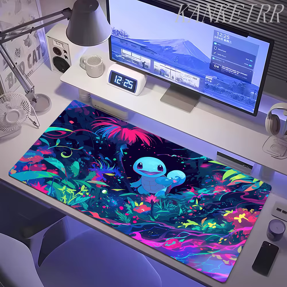 Tapis de souris Anime pour Gamer, ordinateur portable, tapis de souris Pokemon mignon, tapis de souris en caoutchouc Kawaii pour ordinateur, accessoires de bureau