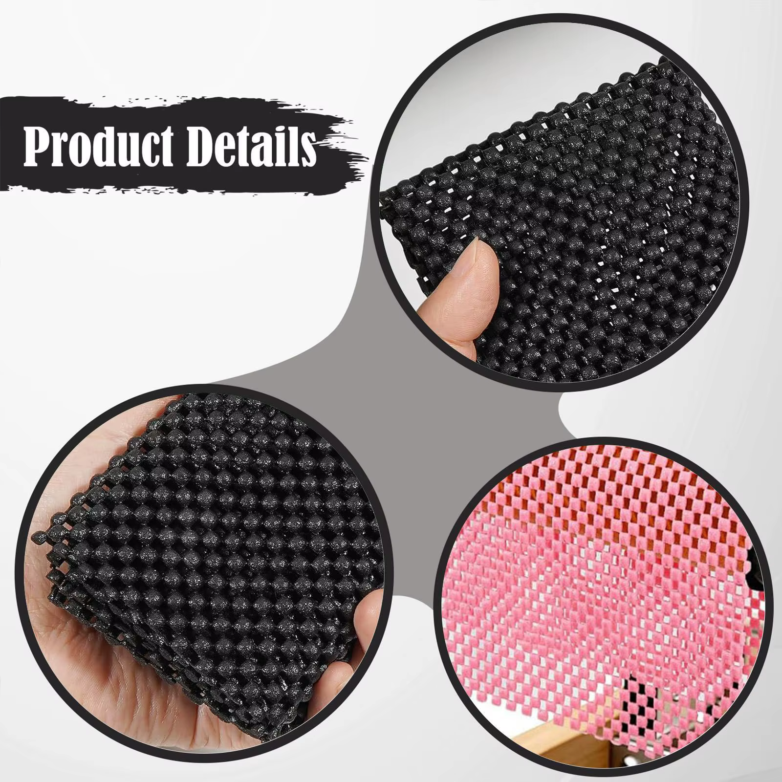 4x Tapis de traction antidérapants pour Pilates Reformer