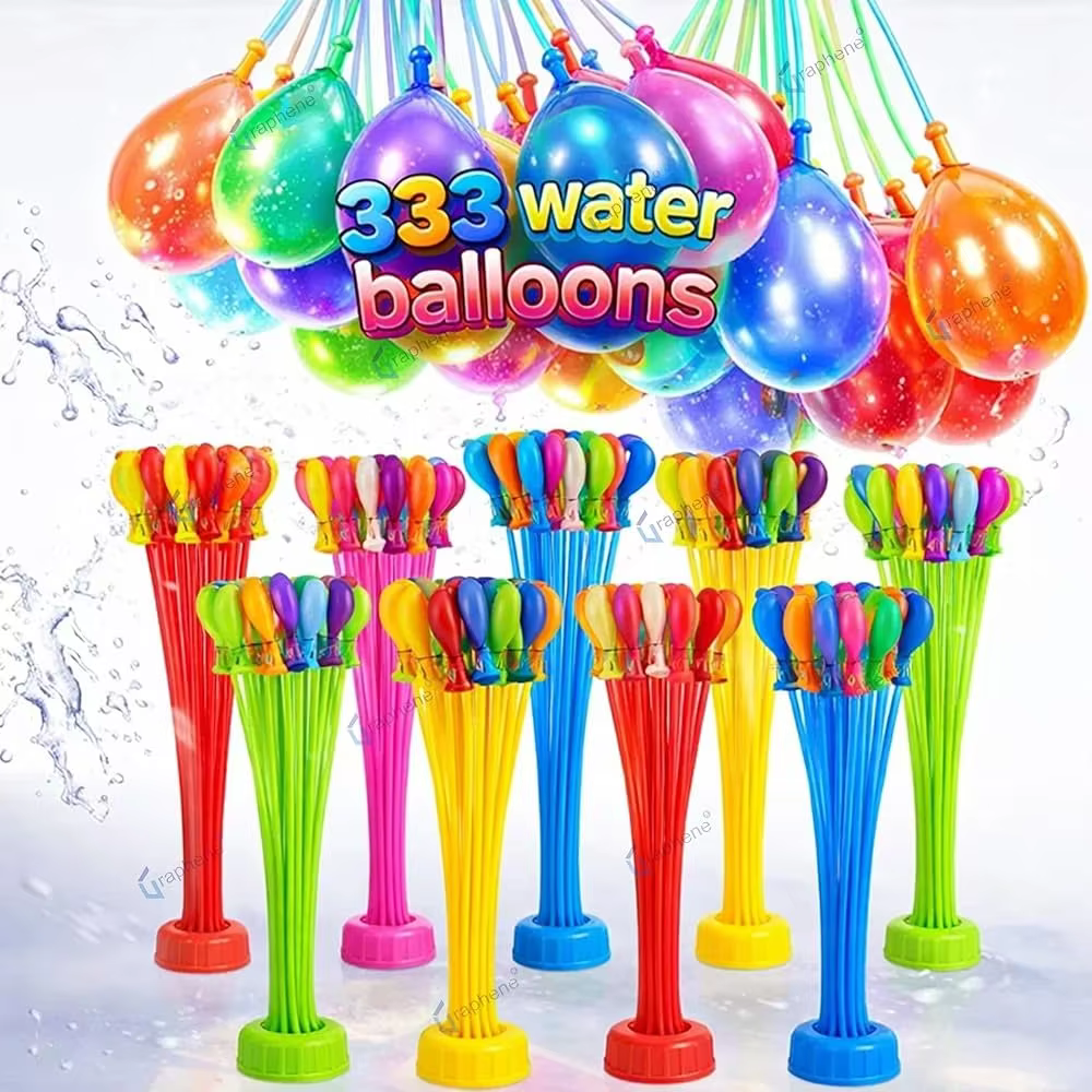 Ballons d'eau d'été 333/555/1110 pièces : Ballons d'eau à remplissage rapide pour fête au bord de la piscine, jeu d'équipe en plein air, jouet aquatique de plage, festival