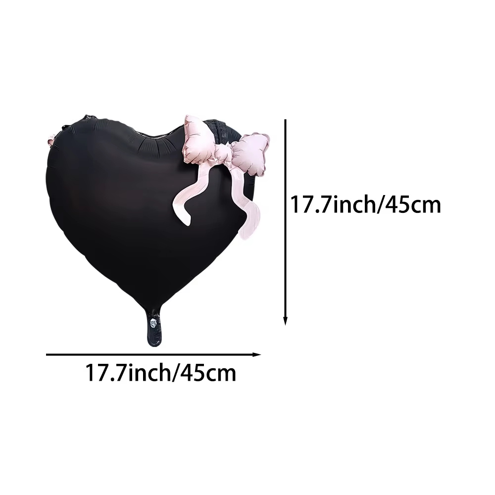 Lot de 5 ballons en aluminium en forme de cœur de pêche de 22 pouces, adaptés aux fêtes d'anniversaire, à la Saint-Valentin, aux mariages de fiançailles, aux enterrées, aux célébrations d'anniversaire