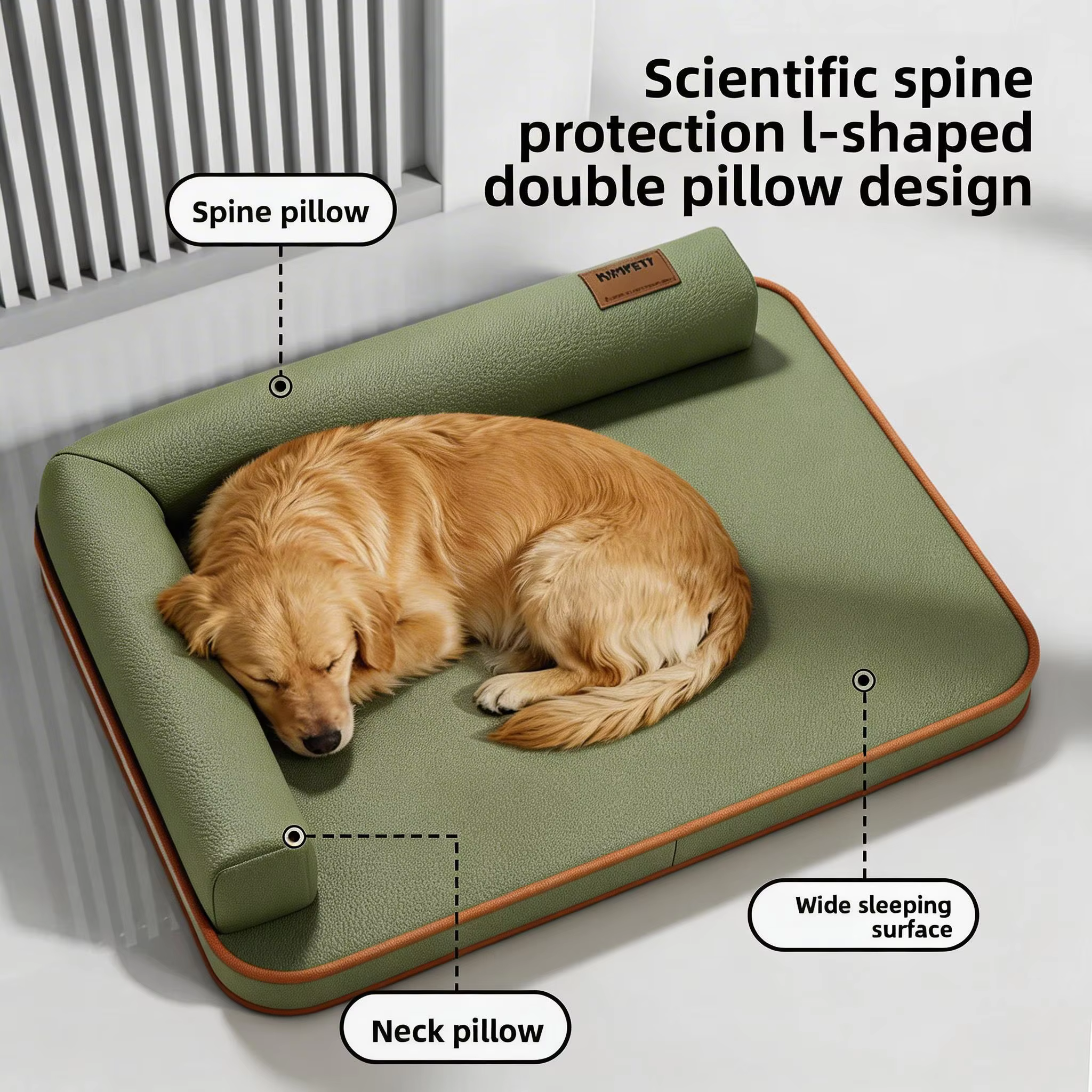 Coussin pour chien de grande taille tendance, toutes saisons, pour chiens de taille moyenne et grande, imperméable, résistant aux déchirures, lavable, avec housse amovible, pour chats