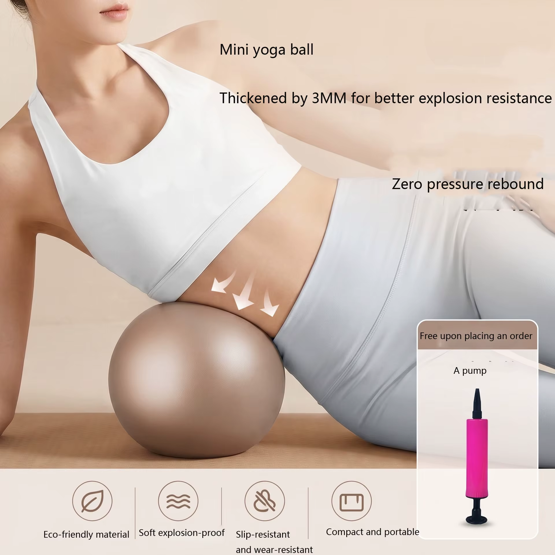 Ballon de fitness pour femmes