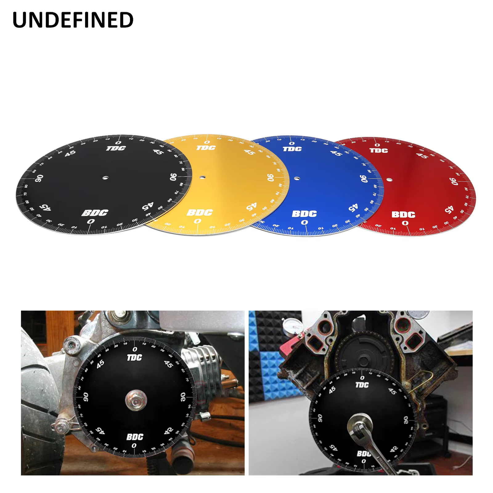 Pour 6 3/4 pouces de diamètre extérieur et un trou central de 6mm roue de degré de synchronisation du moteur vérifiez avec précision la synchronisation de la came d'allumage