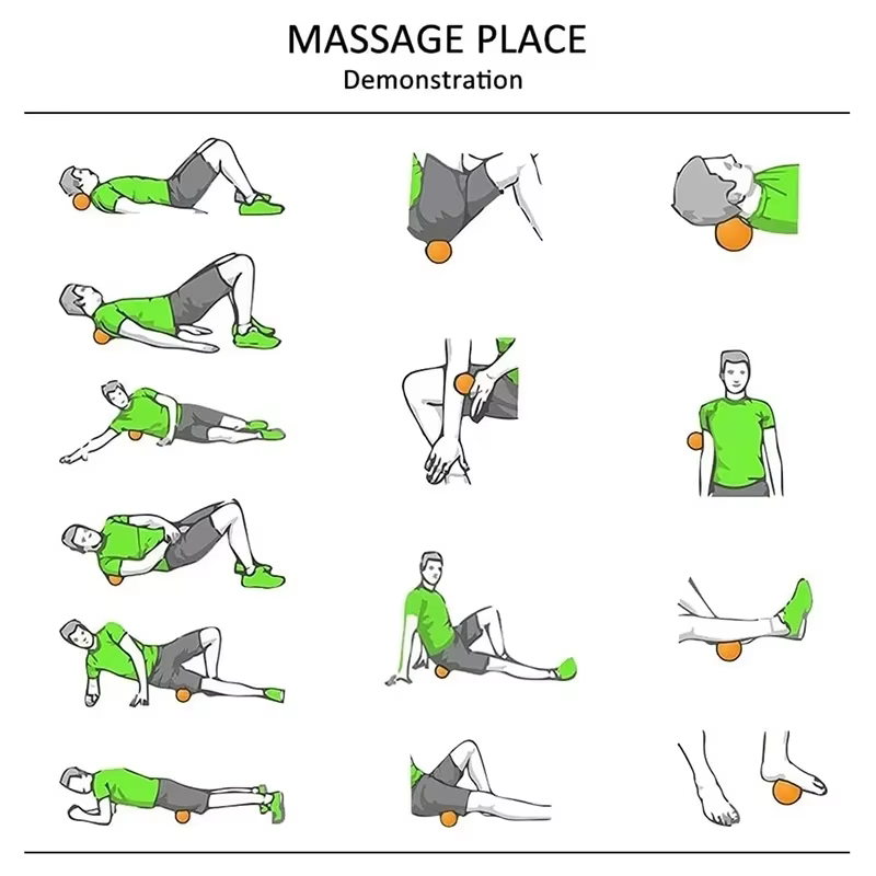 Ballon de massage en caoutchouc pour fascia