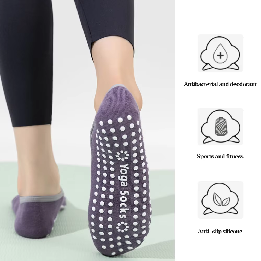 Pilates Yoga chaussettes antidérapantes femme