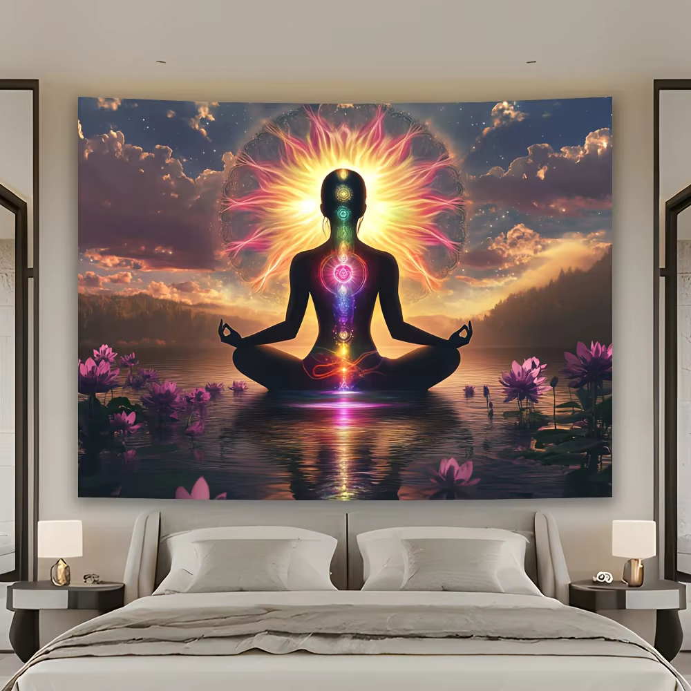 Tapisserie de méditation des chakras