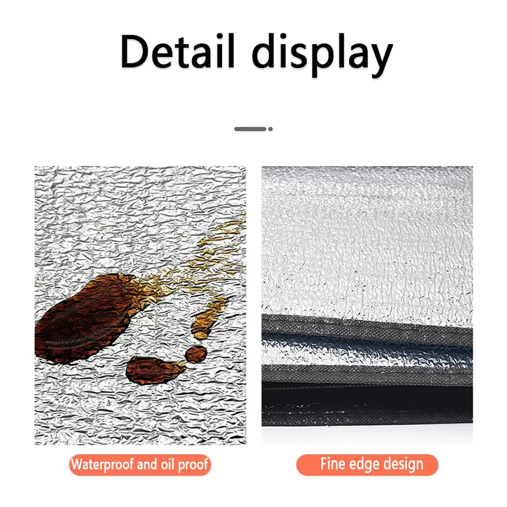 Tapis de pique-nique en aluminium, tapis de tente portable d'extérieur, tapis double face anti-humidité, pour pique-nique à la plage, tapis d'isolation thermique