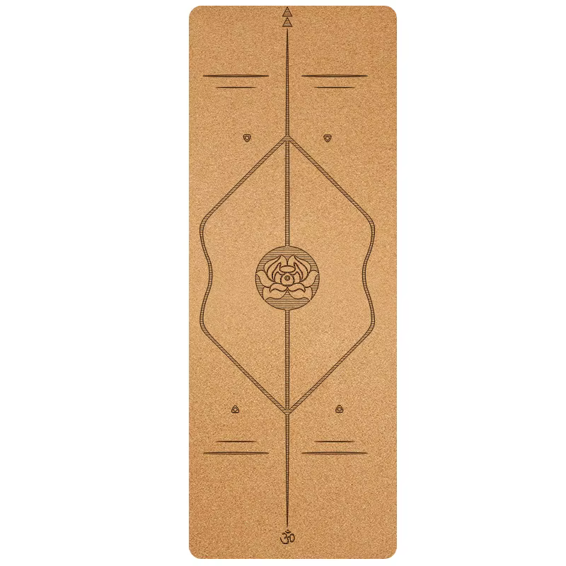 Tapis de yoga en liège et caoutchouc naturel