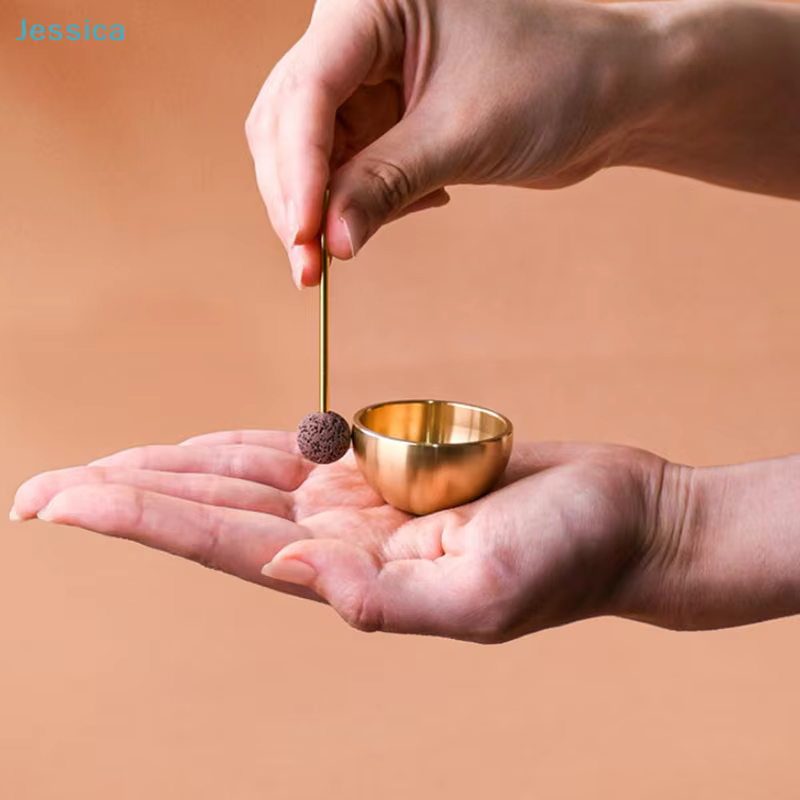 ♥ Diffuseur portatif d'huile essentielle de bol sonore de méditation pour le Yoga