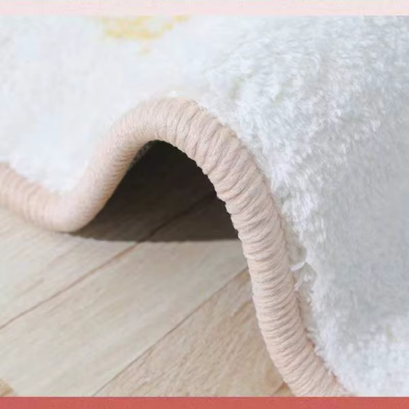 Tapis en cachemire pour décoration de chambre à coucher, bande de Maison, tapis de pied de chevet, moelleux, pour salon, Dense Tapete Infantil