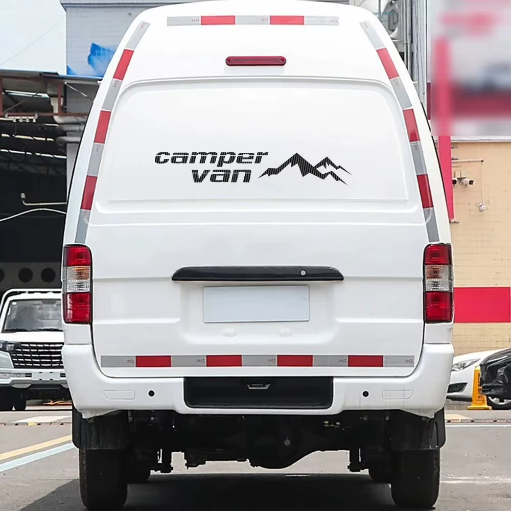 Autocollant de voiture style montagne pour camping-car, caravane, camping-car motorisé, véhicule utilitaire, décoration DIY de carrosserie, accessoires en vinyle