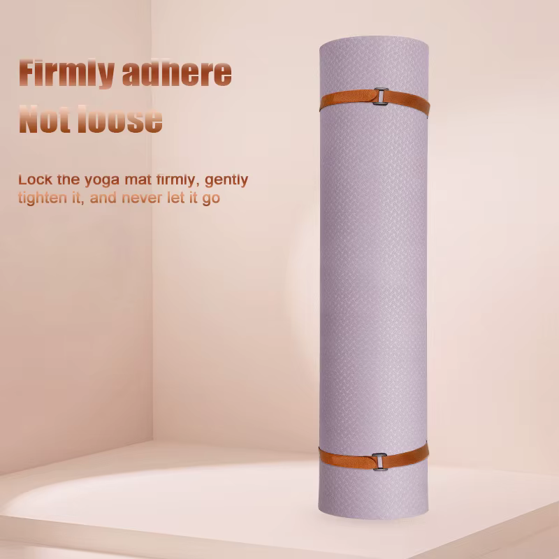Sangle de tapis de yoga réglable et solide avec attache ; Cordon de rangement d'accessoires d'exercice extensible et antidérapant
