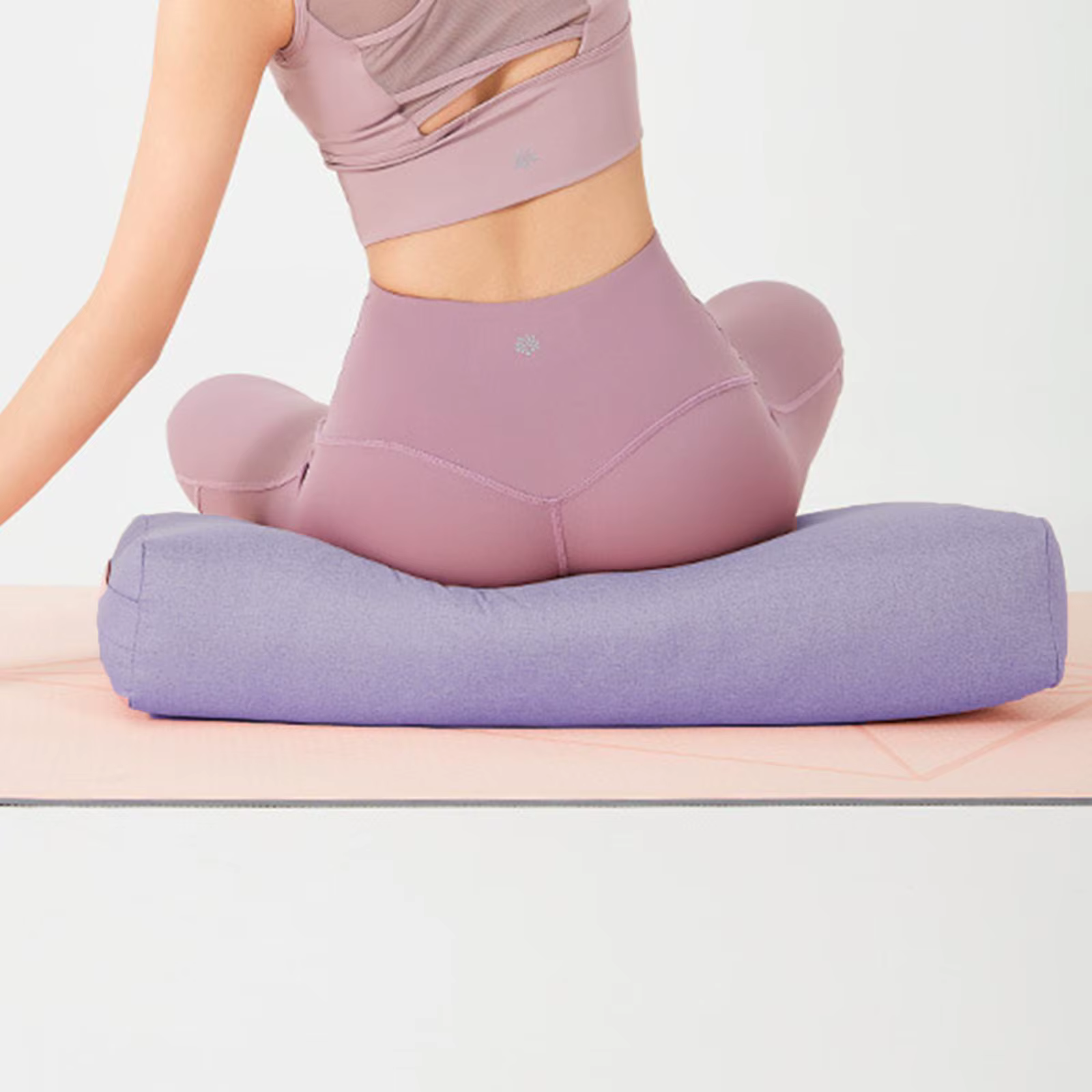 Oreiller de Yoga, coussin de méditation rectangulaire avec poignée
