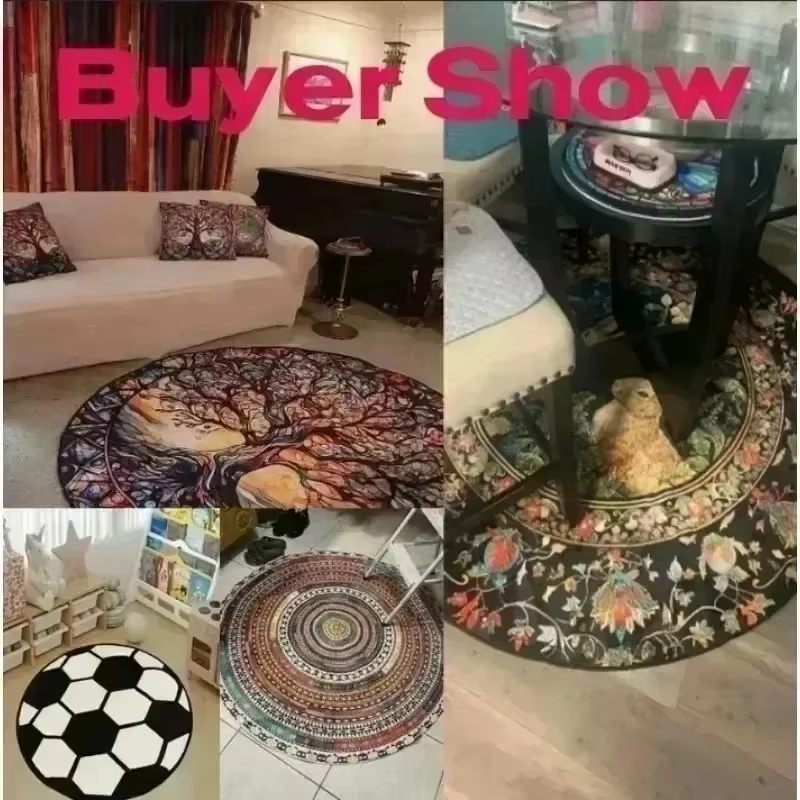 Tapis circulaire à motif de guitare basse, Style Rock de rue, pour passionnés de musique, décoration de salon et de chambre à coucher