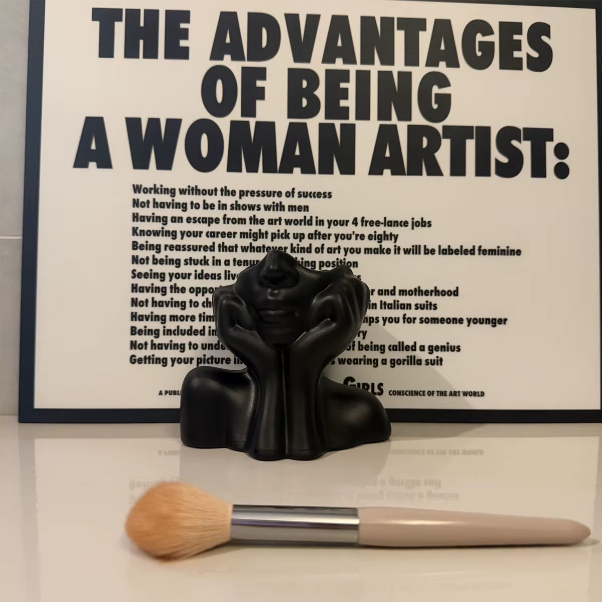 Support pour pinceaux de maquillage, décoration de bureau en forme de visage humain, vase, compatible avec le maquillage, les crayons à sourcils, organisateur de maison, en plastique