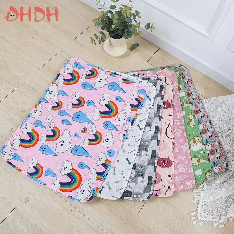 Tapis de pipi lavable pour animaux de compagnie, tapis réutilisable pour chiens, lit d'urine lavable, tapis d'entraînement pour chien, couverture de tapis pour animaux de compagnie quatre saisons