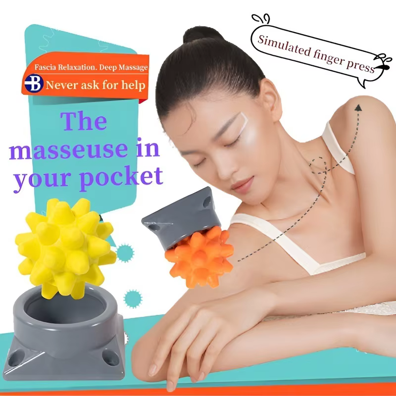 Balle de massage portable hérisson pour points d'acupression