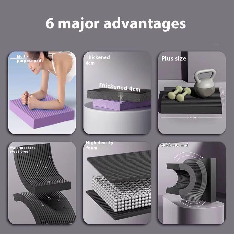 45*30 cm tapis de Yoga épais anti-dérapant gymnastique Fitness