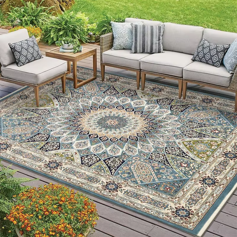 VIAKMA Tapis d'extérieur de style bohème pour la décoration de la maison