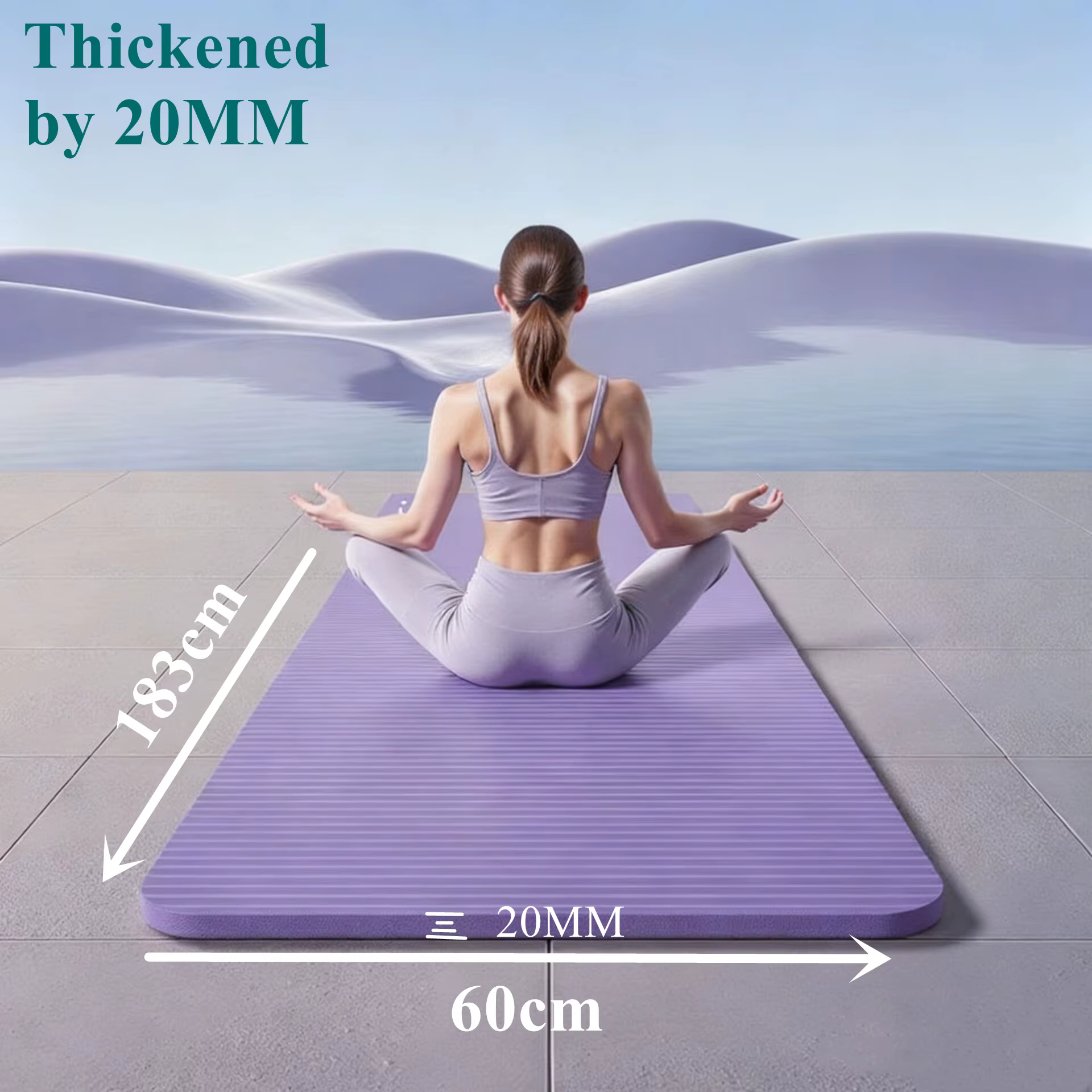 Tapis de yoga épais de 20MM