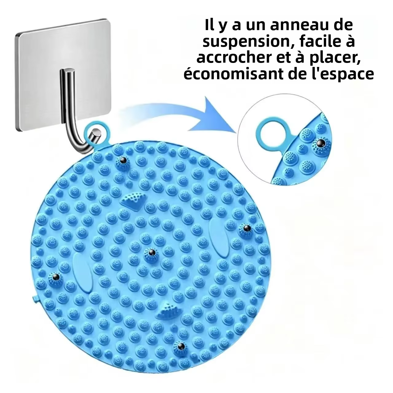 Tapis de massage d'acupression pour les pieds avec billes magnétiques