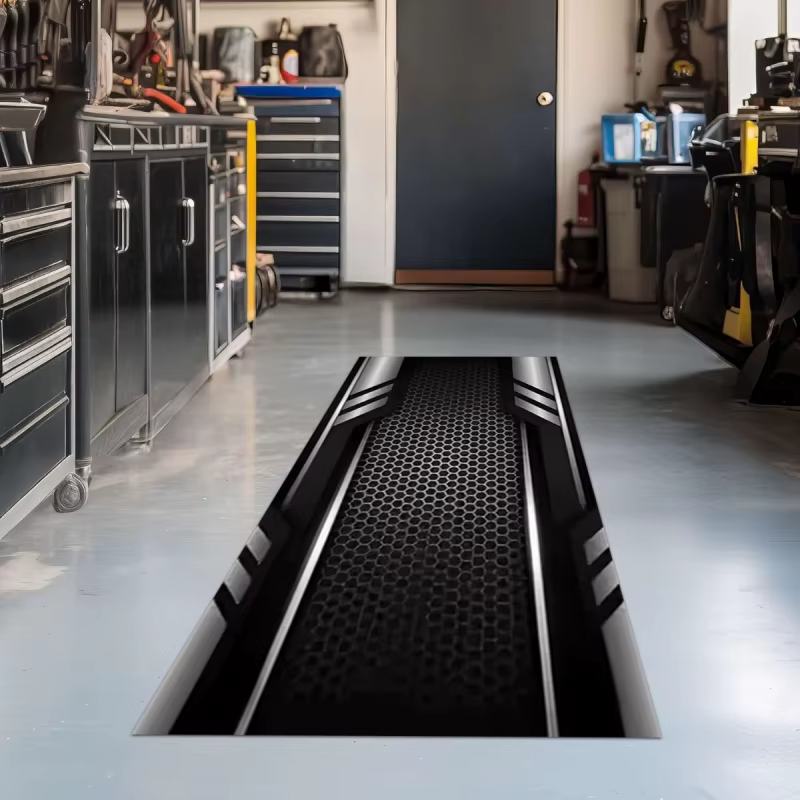 Tapis de garage pour moto VIKAMA, antidérapant, anti-huile, tapis d'atelier de réparation automobile, tapis de stationnement pour moto, décoration de la maison