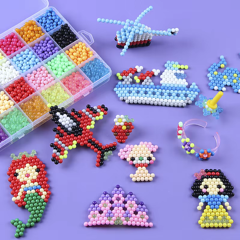 10 couleurs 1000 perles magiques de brume d'eau magique à la main bricolage perles magiques Puzzle éducatif jouets pour enfants